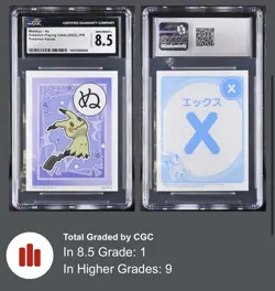Pokemon 2023 Scarlet & Violet Karuta Mimikyu CGC 8.5 NM / MINT+ POP 1 - Image 2
