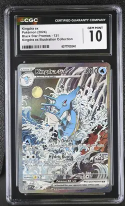 2024 POKEMON SHROUDED FABLE #131 KINGDRA EX CGC 10 - Image 1