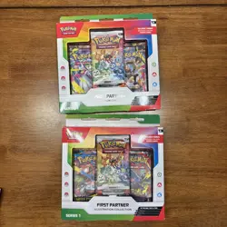 Pokemon TCG First Partner Illustration Collection Series 1 New Sealed 2x - Image 1