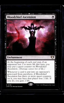 2023 MTG Magic the Gathering CMM Commander Masters #139 Bloodchief Ascension LP - Image 1