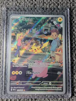 Pokemon Pikachu 173/165 Sv: Scarlet & Violet 151 Full Art Holo Illustration Rare - Image 1