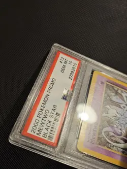 PSA 10 Mewtwo Black Star Promo 12 Pokemon 2000 Old label - Image 2