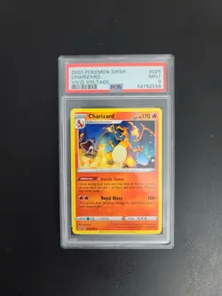 Pokemon Vivid Voltage Charizard Non-Holo 025/185 PSA 9 - Image 1