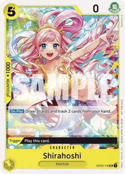 Shirahoshi - OP03-116 - P (Tournament Pack Vol. 6) - Lightly Played - One Piece - Image 1