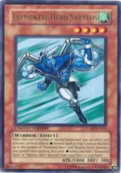 Yugioh Elemental Hero Stratos JUMP-EN012 Limited Ultra Rare NM - Image 1
