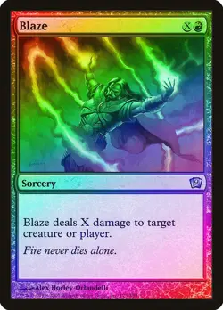 Blaze FOIL 9th Edition PLD Red Uncommon MAGIC THE GATHERING MTG CARD ABUGames - Image 1