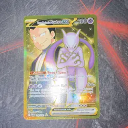 Pokemon Team Rocket's Mewtwo ex 240/182 Sv10 Destined Rivals Hyper Rare Holo EX - Image 1