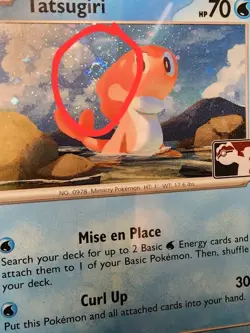 Tatsugiri (Cosmos Holo)SWIRL 062/198 Prize Pack Series Cards Stamped - NM - Image 3