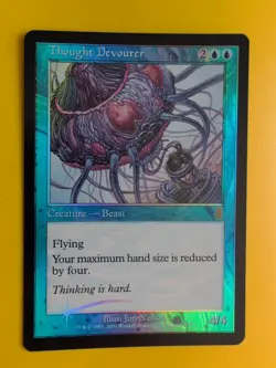 Thought Devourer. Beast MTG Card. Odyssey.Old Border FOIL. - Image 2