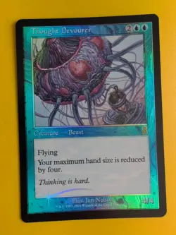 Thought Devourer. Beast MTG Card. Odyssey.Old Border FOIL. - Image 4