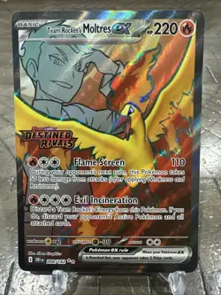 Team Rocket's Moltres ex - (Destined Rivals Stamp) - #208/182 Miscellaneous Card - Image 1