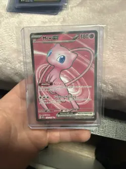 Pokemon Mew ex Ultra Rare Full Art Holo Scarlet & Violet 151 193/165 Card — NM - Image 2
