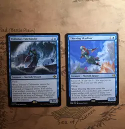 Tishana's Tidebinder the Lost Caverns of Ixalan + Thieving Skydiver ZNR MTG LP - Image 3