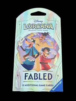 NEW SEALED Disney Lorcana Fabled 12 Card Booster Pack TCG - Image 1