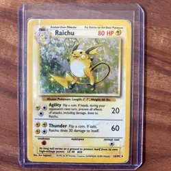 DAMAGED Lot of 5 Vintage Holo Pokemon Cards - Raichu / Dark Houndoom + More - Image 2