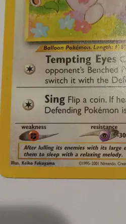 Pokemon Jigglypuff 08/18 Southern Islands Promo Regular 50 HP Basic 2001 Card - Image 4