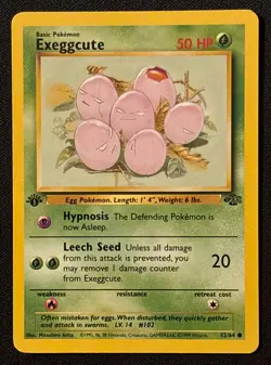 1st Edition Exeggcute - Jungle - #52/64 - Vintage Pokemon Card 1999 WOTC - Image 1
