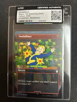 Vandalblast (Borderless) Universes Beyond: Fallout Magic the gathering mtg - Image 1