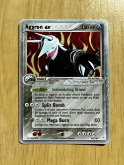 Pokemon TCG AGGRON EX 89/100 HoloFoil Ex Crystal Guardians NM/M +2 Bonus Cards - Image 1