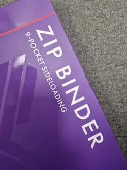 Vault X 9 Pocket Trading Card Zip Binder 360 Cards Premium Exo Tec Album Purple - Image 4