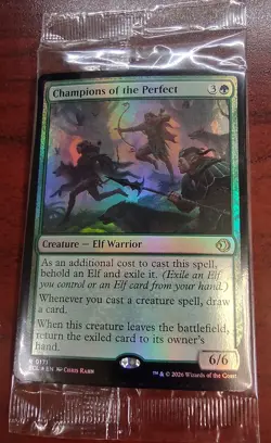 FOIL CHAMPIONS OF THE PERFECT mtg SEALED Lorwyn Eclipsed Rare Prerelease - Image 1
