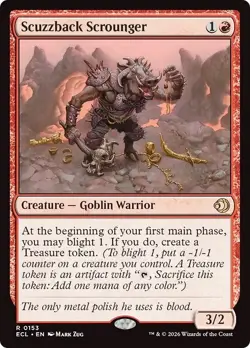 FOIL SCUZZBACK SCROUNGER x1 mtg NM Lorwyn Eclipsed 1 Rare - Image 1