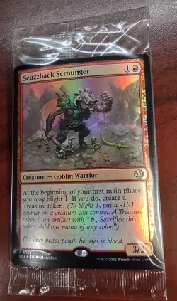 FOIL SCUZZBACK SCROUNGER mtg SEALED Lorwyn Eclipsed Rare Prerelease - Image 1