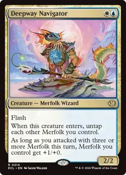 FOIL DEEPWAY NAVIGATOR x1 mtg NM Lorwyn Eclipsed 1 Rare - Image 1