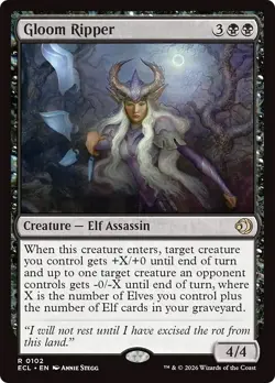 FOIL GLOOM RIPPER x1 mtg NM Lorwyn Eclipsed 1 Rare - Image 1