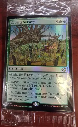 FOIL SAPLING NURSERY mtg SEALED Lorwyn Eclipsed Rare Prerelease - Image 1