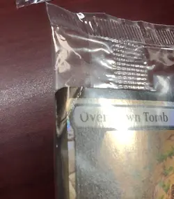 FOIL OVERGROWN TOMB mtg SEALED - DAMAGED Lorwyn Eclipsed Rare Prerelease - Image 2