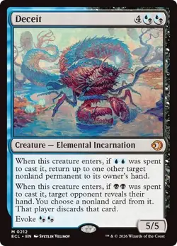 FOIL DECEIT x1 mtg NM Lorwyn Eclipsed 1 Mythic - Image 1