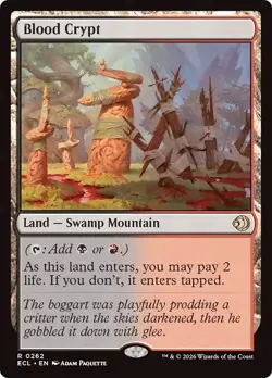 FOIL BLOOD CRYPT x1 mtg NM Lorwyn Eclipsed 1 Rare - Image 1