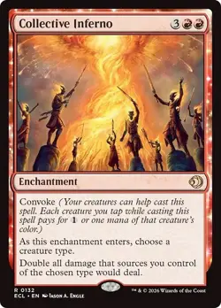 FOIL COLLECTIVE INFERNO x1 mtg NM Lorwyn Eclipsed 1 Rare - Image 1
