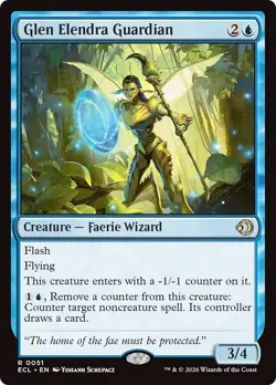 FOIL GLEN ELENDRA GUARDIAN x1 mtg NM Lorwyn Eclipsed 1 Rare - Image 1