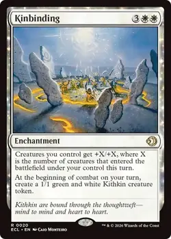FOIL KINBINDING x1 mtg NM Lorwyn Eclipsed 1 Rare - Image 1