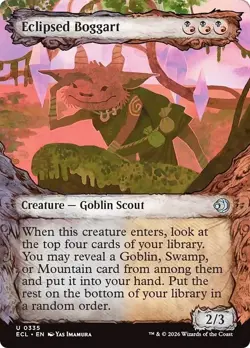 FOIL Showcase ECLIPSED BOGGART x1 mtg NM Lorwyn Eclipsed 1 Unc - Image 1