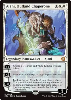 FOIL AJANI, OUTLAND CHAPERONE x1 mtg NM Lorwyn Eclipsed 1 Mythic - Image 1
