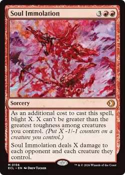 FOIL SOUL IMMOLATION x1 mtg NM Lorwyn Eclipsed 1 Mythic - Image 1