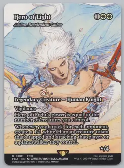 MTG Final Fantasy - Hero of Light - Adeline, Resplendent Cathar (Showcase) -d861 - Image 1
