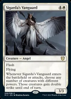 Sigarda's Vanguard [Innistrad: Midnight Hunt Commander] Magic MTG - Image 1