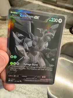 Pokemon TCG Black Bolt Zekrom EX 172/86 English Pack Fresh NM - Image 2