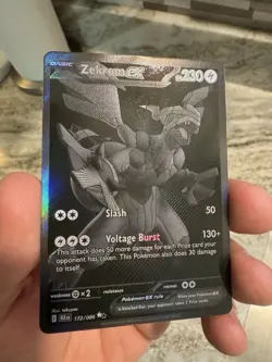Pokemon TCG Black Bolt Zekrom EX 172/86 English Pack Fresh NM - Image 3