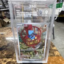 Riolu MEP 010 Promo Holo 2025 TAG Graded 9 Pokemon Center Exclusive - Image 1