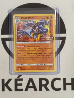 Machomei SWSH Black Star Promo Pokemon Karte Deutsch Stamp Verlorener Ursprung - Image 1