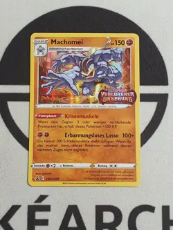 Machomei SWSH Black Star Promo Pokemon Karte Deutsch Stamp Verlorener Ursprung - Image 2