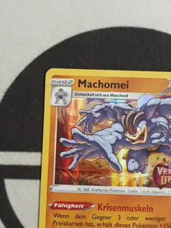 Machomei SWSH Black Star Promo Pokemon Karte Deutsch Stamp Verlorener Ursprung - Image 4