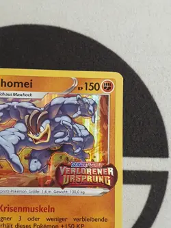 Machomei SWSH Black Star Promo Pokemon Karte Deutsch Stamp Verlorener Ursprung - Image 5