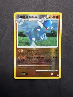 Rampardos 33/123 Reverse Holo Rare Mysterious Treasures Pokemon Card LP - Image 1
