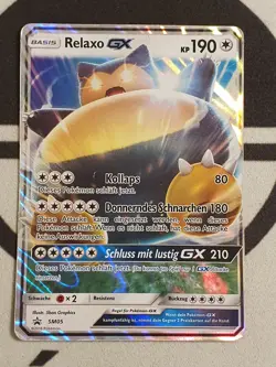 Relaxo GX SM05 Black Star Promo Holo Pokemon Karte Deutsch Pokemon Original - Image 3